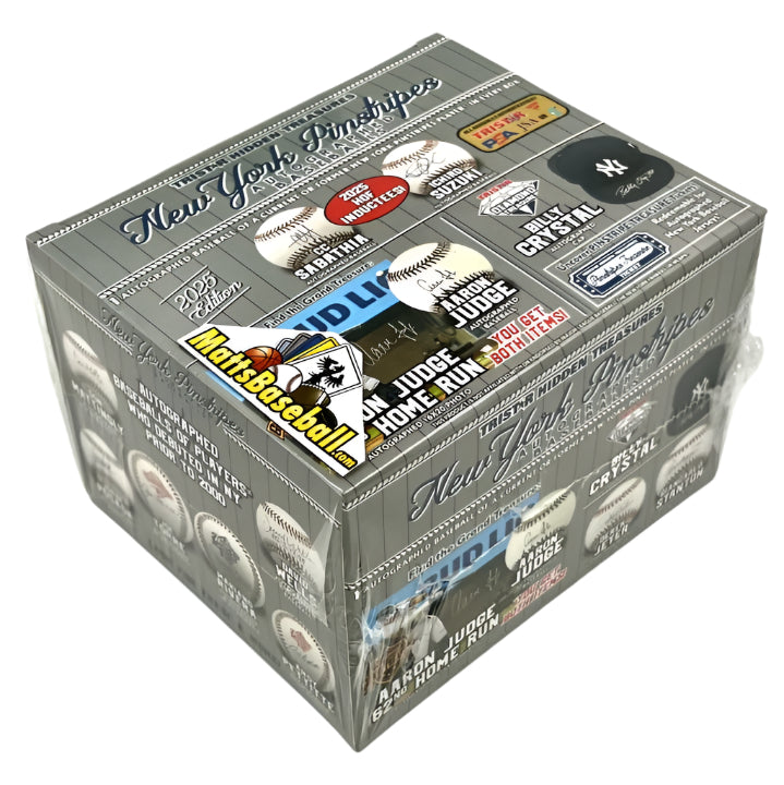 2025 TriStar New York Pinstripes Autographed Baseball Hobby Box