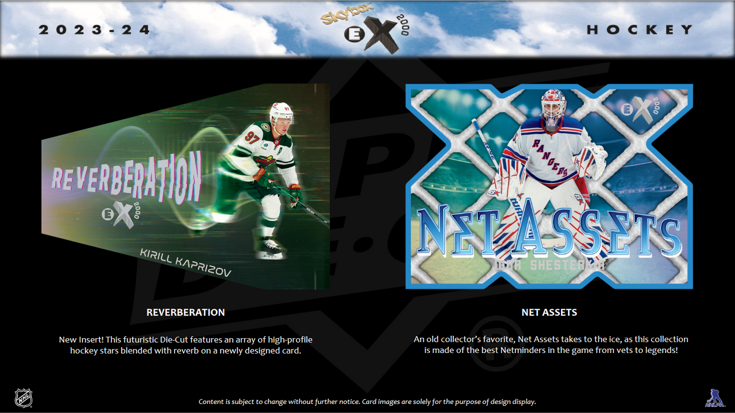 2023-24 Upper Deck Skybox E-X 2000 Hockey Hobby 12 Box Case